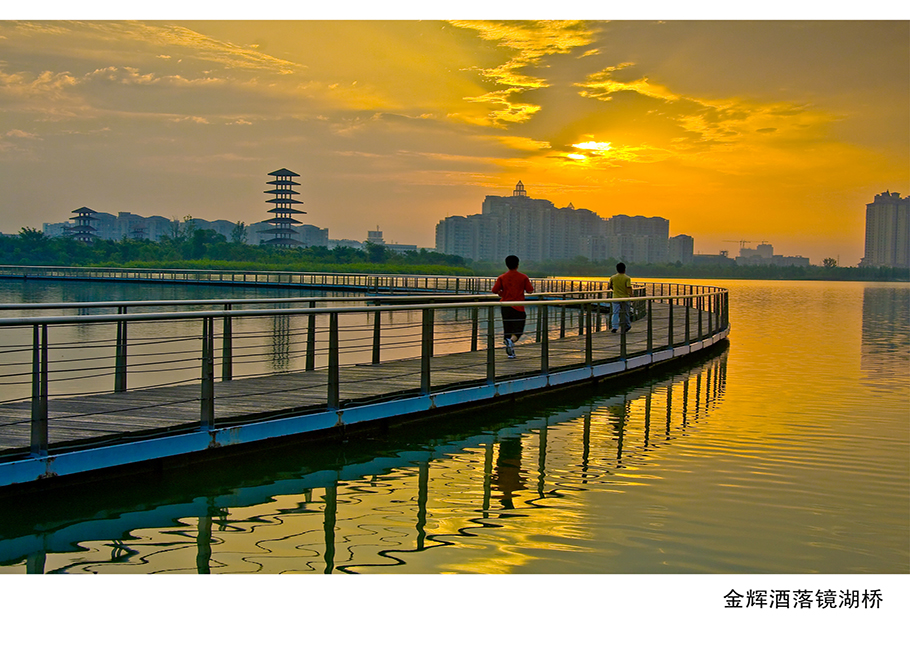 金辉洒落镜湖桥 （范品才摄）.jpg